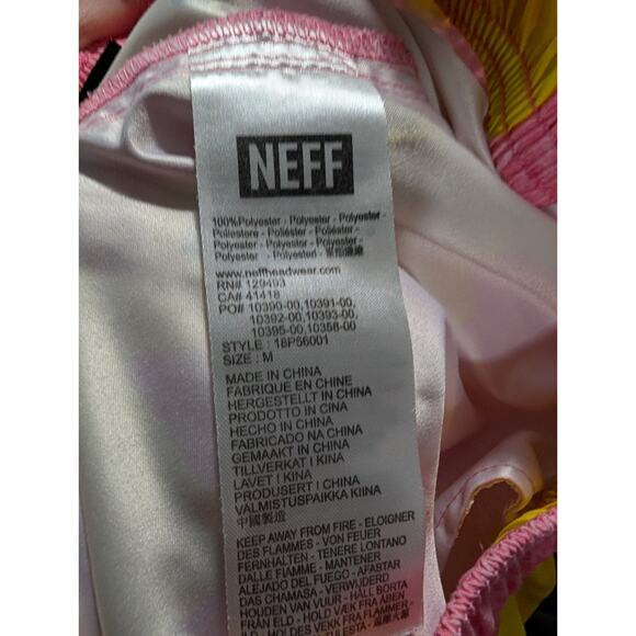 Neff Men's Small Medium Swim Pink Shorts With Yellow Rubber Ducks - Trunks Surf - Picture 10 of 10